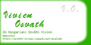 vivien osvath business card
