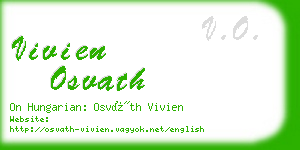 vivien osvath business card